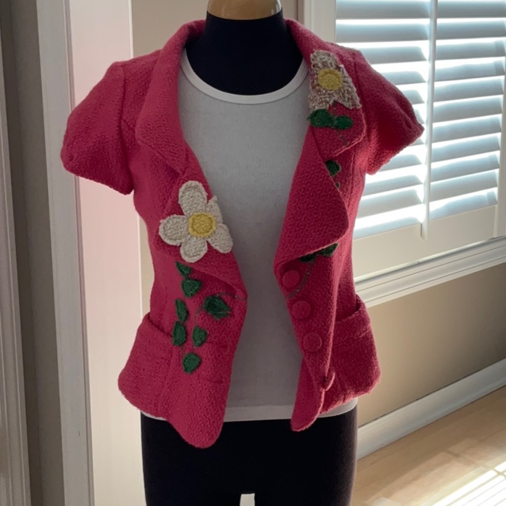 Nick & Mo Anthropologie Cropped s/s Jacket